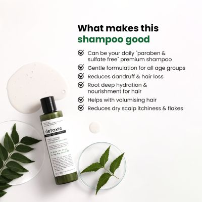 Detoxie: Anti-Dandruff & Flake Relief Capsicum Shampoo 200 ML