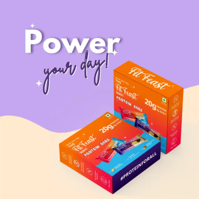 FitFeast: Protein Bars Cookie Butter Crunch | 60g EachPack of 18