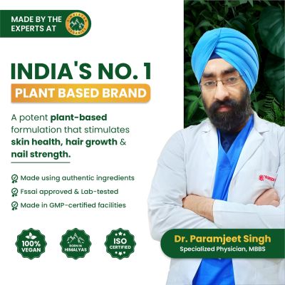 Vlado's Himalayan Organics: Vegan Collagen 2000Mg With Biotin And Vitamin C | Good For Glowing Skin | Healthy Hair And Nail - 100 Veg Tablets