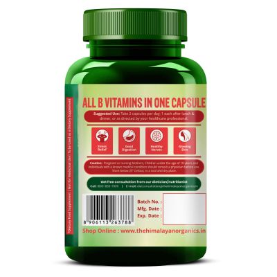 Vlado's Himalayan Organics: Plant Based Vitamin B12 Natural- 60 Veg Capsules