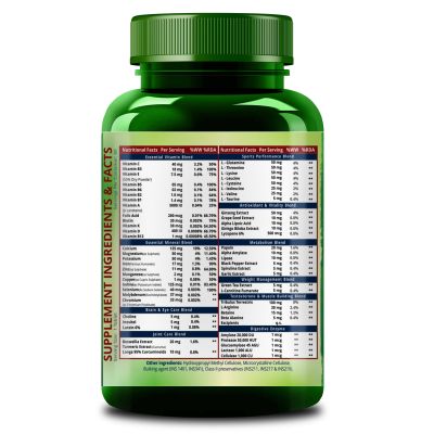Vlado's Himalayan Organics: Multivitamin Sports with 60 + Vital Nutrients & Performance Blends with Probiotics 60 Tablets
