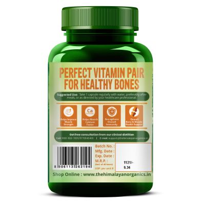 Vlado's Himalayan Organics: Plant Based D3 + K2 - 120 Veg Capsules