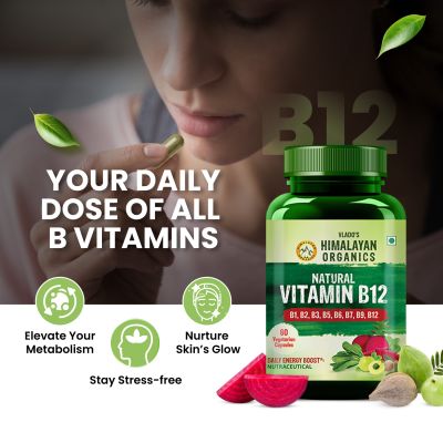 Vlado's Himalayan Organics: Plant Based Vitamin B12 Natural- 60 Veg Capsules