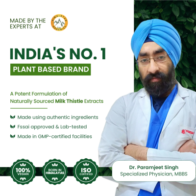 Vlado's Himalayan Organics: Vlado's Himalayan Organics Milk Thistle Extract Silymarin 800mg/Serve-120 Veg Capsules