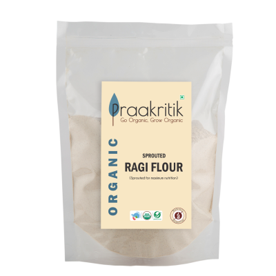 Praakritik: Organic Sprouted Ragi flour - 500g