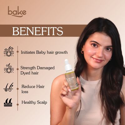 Bake Cosmetics: Rosemary + Biotin + Anagain Hair Growth Serum for Hair Growth & Hairfall Control