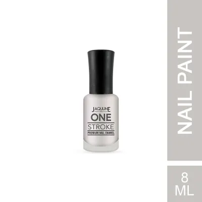 Jaquline USA: One Stroke Premium Nail Enamel Silver Sand # J01 8ML