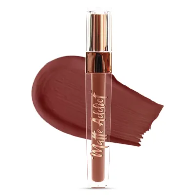Jaquline USA: Matte Addict+ Liquid Lipstick -  Deep Sienna 02