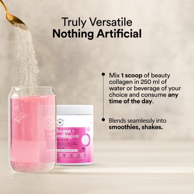 Wellbeing Nutrition: Beauty Korean Marine Collagen Peptides with Type I & III Strawberry Watermelon 250g