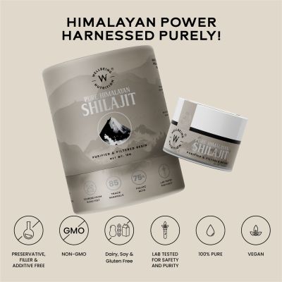Wellbeing Nutrition: Pure & Original Himalayan Shilajit Resin 10g for Strength, Stamina & Performance | Lab Tested