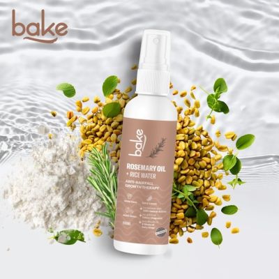 Bake Cosmetics: Rosemary + Rice Water Hair Growth Spray Serum for Hairfall Control