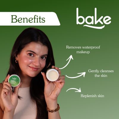 Bake Cosmetics: Vitamin E Cleansing Balm for Open Pores & Waterproof Makeup Removal Makeup Remover