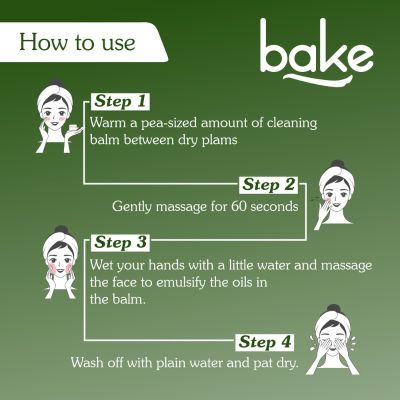 Bake Cosmetics: Vitamin E Cleansing Balm for Open Pores & Waterproof Makeup Removal Makeup Remover