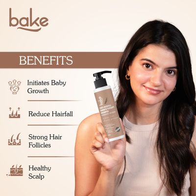 Bake Cosmetics: Rosemary Anti Hair Fall Shampoo for Hair Growth, Hair Fall & Dandruff Control with Black Onion & Methi Dana, Reduces Hair Loss & Prevents Hair Damage
