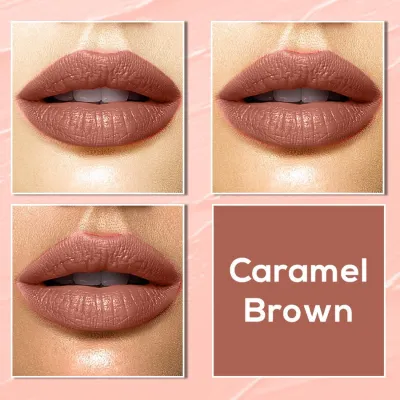 Jaquline USA: Color Me Matte Liquid Lipstick 5ml Caramel Brown
