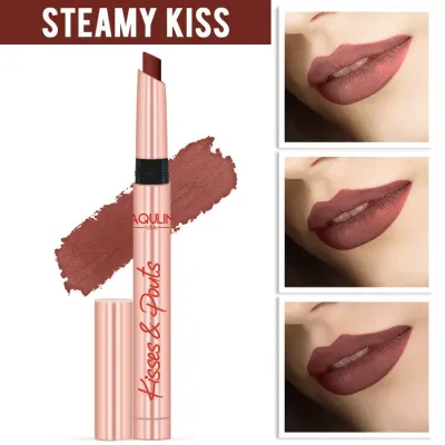 Jaquline USA: Kisses & Pouts Transfer Proof Matte Lipstick 1.4gm Steamy Kiss09