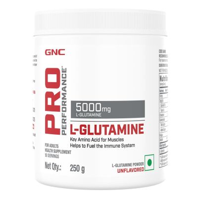 GNC: Pro Performance L-Glutamine 5000 mg  Unflavoured | 250 gm