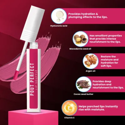 Jaquline USA: Pout Perfect Lip Souffle Marshmallow Rose 05