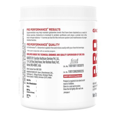 GNC: Pro Performance L-Glutamine 5000 mg  Unflavoured | 250 gm