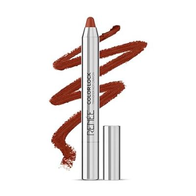 Renee Cosmetics: Colorlock Transfer Not Lip Crayon with Sharpener, SPF 20, Desire 3gm