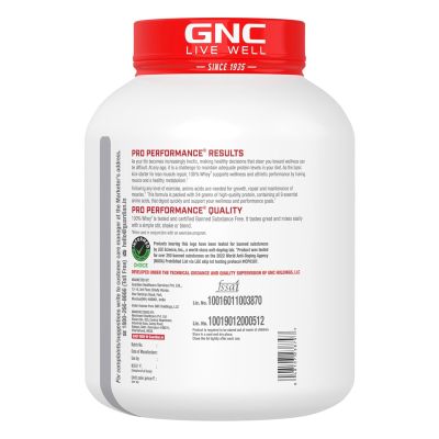 GNC: Pro Performance 100% Whey Protein Powder | Chocolate Fudge | 4 lbs