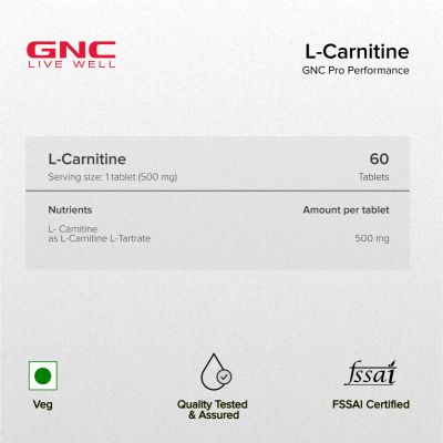 GNC: Pro Performance L-Carnitine 60 Capsules
