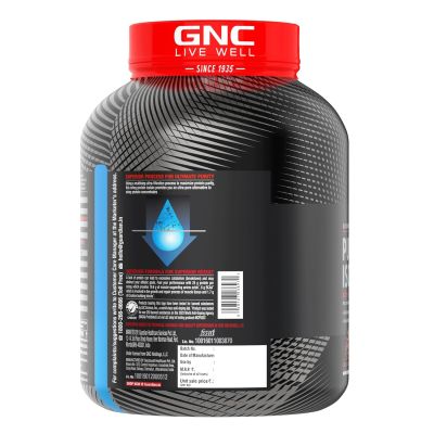 GNC: AMP Pure Isolate Zero Carb | 25g Protein | 6g BCAA | Vanilla Custard | 4 lbs