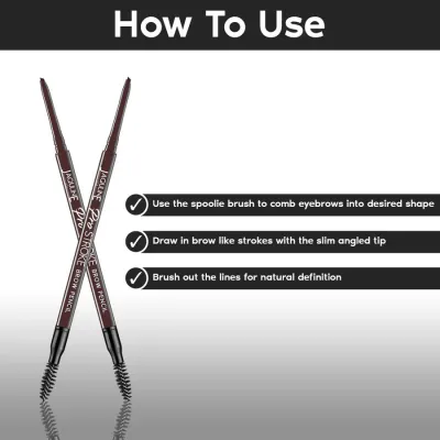 Jaquline USA: Pro Stroke Eyebrow Pencil 0.35gm Brown
