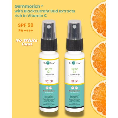 The Co Being: ON THE GO Set of 2 All Natural Face and Body Suncscreen Spray 20ml