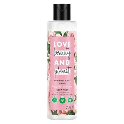 Love Beauty And Planet: Murumuru Butter and Rose Moisturising Body Wash|Crème Shower Gel for Soft Skin,200ml Love Beauty And Planet: Murumuru Butter and Rose Moisturising Body Wash|Crème Shower Gel for Soft Skin,200ml