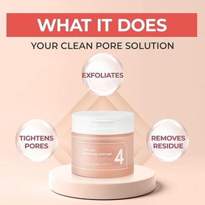 Numbuzin: No.4 Pore Zero Peeled Egg Toner Pad (190ml)