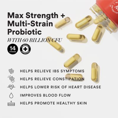 Wellbeing Nutrition: Advanced Daily Probiotics + Omega 3 | 60 Enteric-Coated Veg Caps