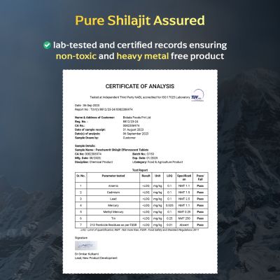 Panchamrit: Himalayan Shilajit 600mg Effervescent Helps Boost Stamina & Performance Enriched with Ashwagandha Kaunch Beej 15 Tablets (Pack of 1)