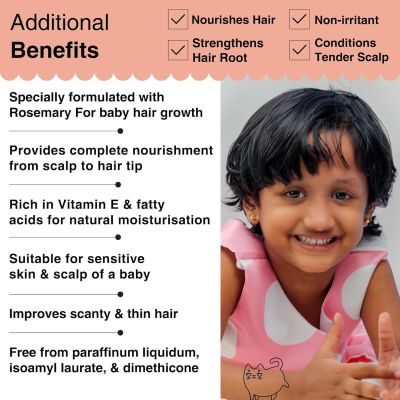 Soulflower: Soulflower Rosemary Lavender Baby Hair Oil 225ml