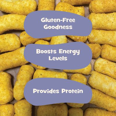 Nourish You: Organic Quinoa Puffs - Quinoa Snack , Spicy garlic flavour , Healthy snacks , Gluten free -50gm