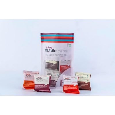The Whole Truth: The Everyone Party  Pack of 8  Mini Protein Bars (8x27 g)  All Natural  No Added Sugar