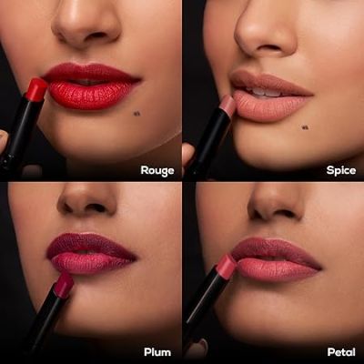 Renee Cosmetics: Very Matte - Pack of 4 Matte Lipsticks  Intense Color Pay Off, Full Coverage Long Lasting Weightless Velvety Formula