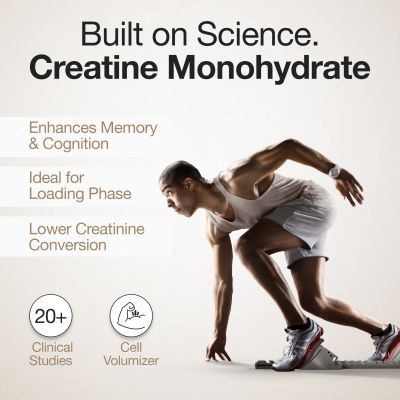 Wellbeing Nutrition: 100% Pure Micronised Creatine Powder Monohydrate + HCL Unflavoured 100g, 33 servings Tested for Purity For Muscle Strength & Recovery, Muscle Growth & Cognition For Men & Women Wellbeing Nutrition: 100% Pure Micronised Creatine Powder Monohydrate + HCL Unflavoured 100g, 33 servings Tested for Purity For Muscle Strength & Recovery, Muscle Growth & Cognition For Men & Women