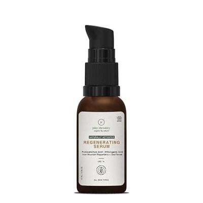 Juicy Chemistry: Regenerating Serum, 10 ml, for Anti-Ageing and Mature Skin - Certified Natural Face Serum with Mountain Pepperberry & Sea Fennel, Fights Skin Aging, For Youthful Skin