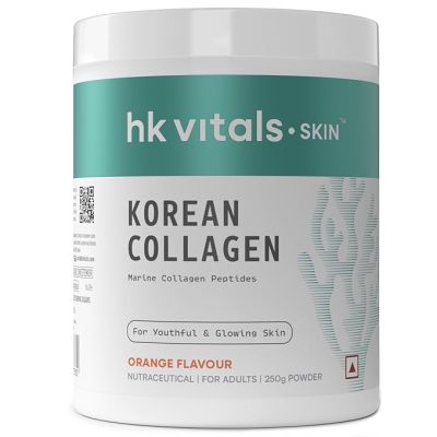 HK Vitals: Pure Korean Skin Marine Collagen Powder - Type 1 Collagen Supplement for Women & Men, Promotes Healthy Skin, Hair & Nails (Orange, 250 g) HK Vitals: Pure Korean Skin Marine Collagen Powder - Type 1 Collagen Supplement for Women & Men, Promotes Healthy Skin, Hair & Nails (Orange, 250 g)