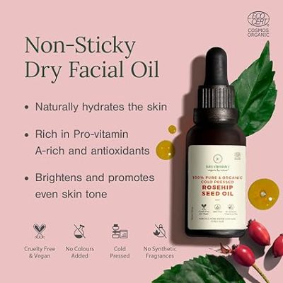 Juicy Chemistry: Rosehip Seed Oil,30 Ml|100% Pure Cold Pressed&Organic Carrier Oil For Scars,Stretch Marks,Fine Lines&Wrinkles|Therapeutic Grade Rosehip Oil For Face,Hair&Nails|Suitable For Men&Women