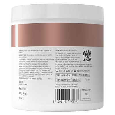 HK Vitals: Skin Radiance Collagen Powder, Marine Collagen (Mango, 200 g), Collagen Supplements for Women & Men with Biotin, Vitamin C, E, Sodium Hyaluronate, for Healthy Skin, Hair & Nails