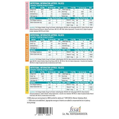HK Vitals: Skin Radiance Collagen Powder, Marine Collagen (Multi-Flavour, Pack of 21), Collagen Supplements for Women & Men with Biotin, Vitamin C & E, for Healthy Skin, Hair & Nails