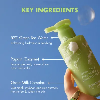 By Wishtrend: Green Tea & Enzyme Milky Foaming Wash