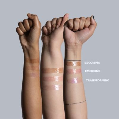 FAE Beauty: Bronze Gold Shimmer Lip Gloss - With Clickable Roller Ball Pen - Becoming - 6gm
