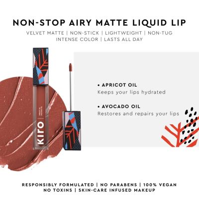 Kiro Beauty: Non-stop airy Matte Liquid Lip - Vintage Lotus - 5gm