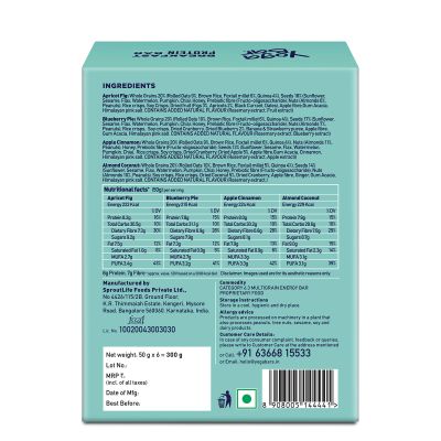 YogaBar: Variety Pack Breakfast Bars - 300gm (Pack of 6)