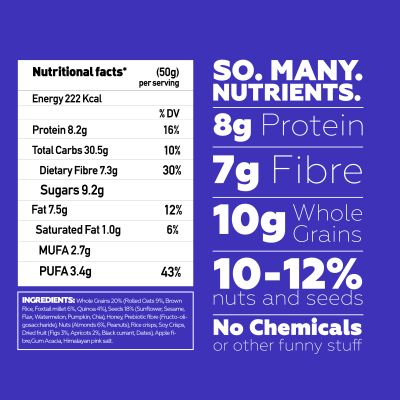 YogaBar: Apricot Fig Breakfast Bars - 300gm (Pack of 6)