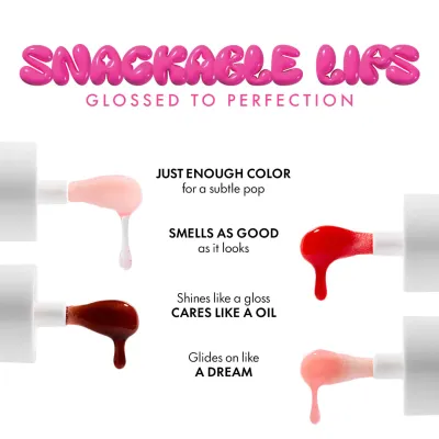 Lamel: Hydrating Lip Oil LET'S GLAZE 404 Chocolate cookies