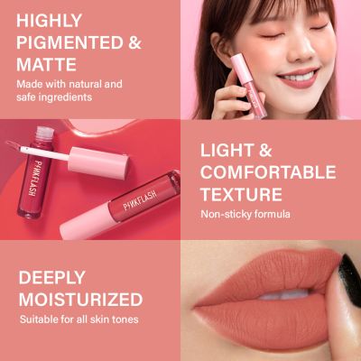Pinkflash: L01 Melting Matte Lipcream-N01# Canvas